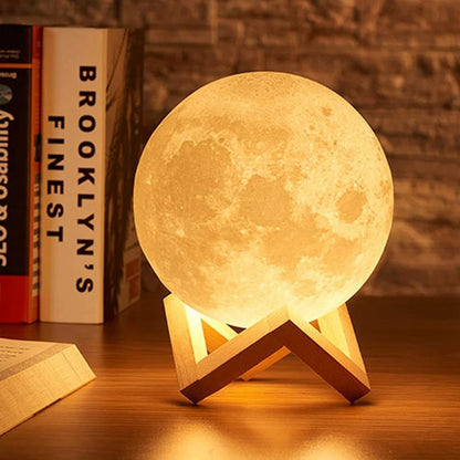 3D Celestial Moon Mood Light