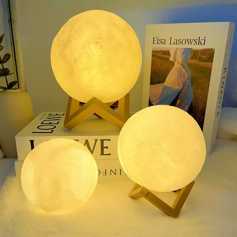 3D Celestial Moon Mood Light