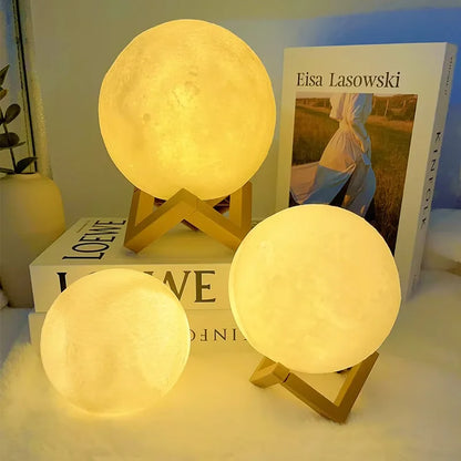 3D Celestial Moon Mood Light