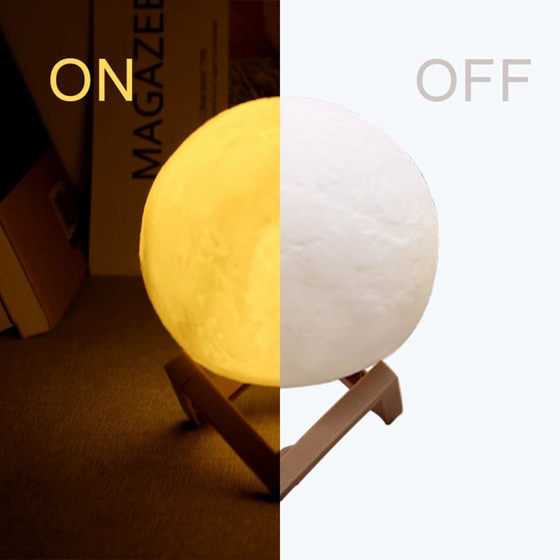 3D Celestial Moon Mood Light