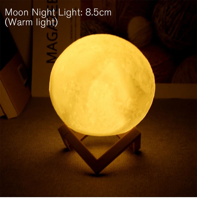3D Celestial Moon Mood Light