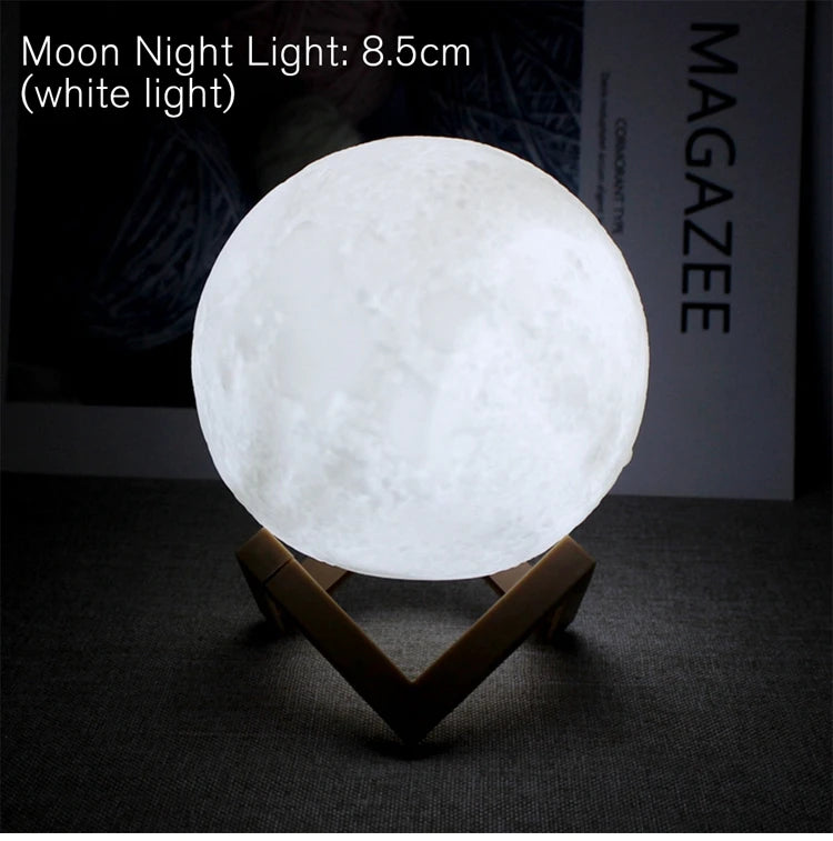 3D Celestial Moon Mood Light